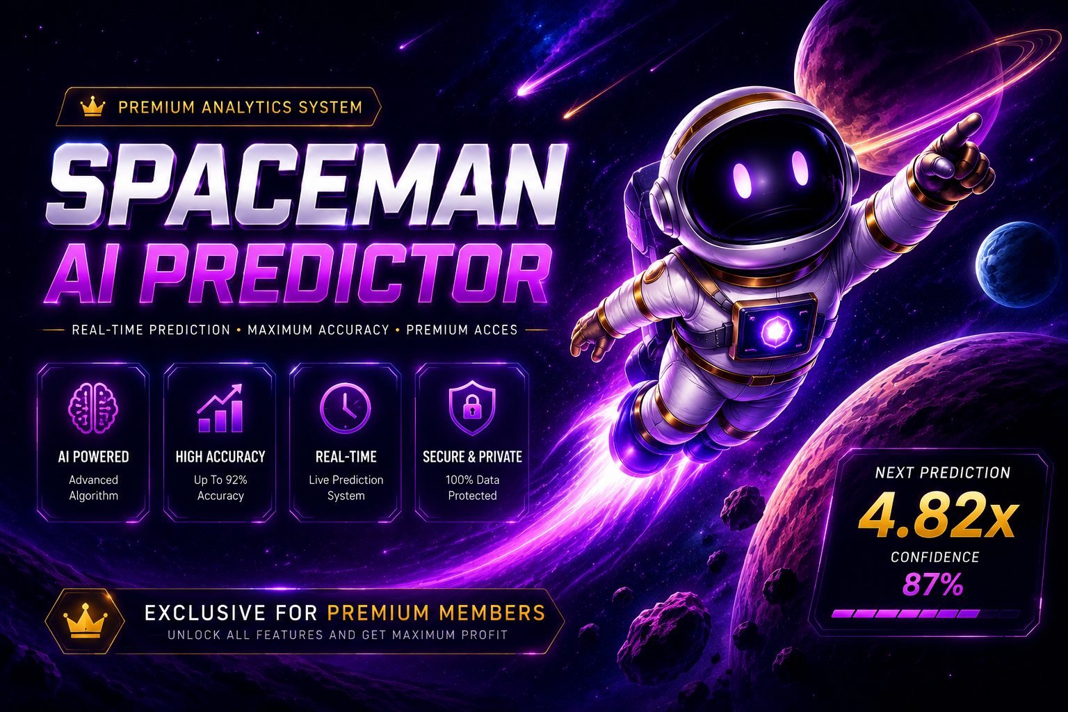 Spaceman AI Predictor Banner